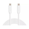 [DP] USB-C till USB-C kabel 2m | 60W | Sandberg | vit SE400164 - 1