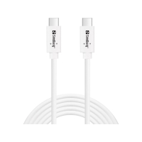 [DP] USB-C till USB-C kabel 2m | USB 3.1 Gen2 | Sandberg | silver SE400170