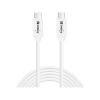 [DP] USB-C till USB-C kabel 2m | USB 3.1 Gen2 | Sandberg | silver SE400170 - 1