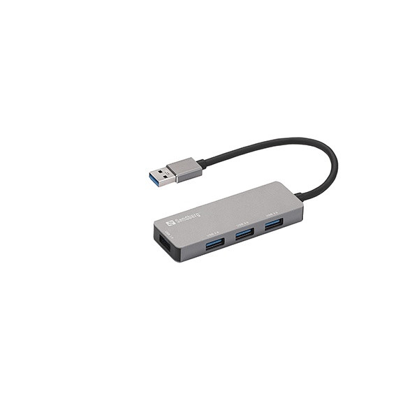[DP] USB-hub 4 portar | USB-A USB 3.0 till 1xA 3.0 och 3xA 2.0 | Sandberg Saver ASA02370 - 4