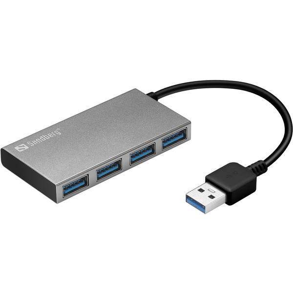 [DP] USB-hub 4 portar | USB-A USB 3.0 till 4xA 3.0 | Sandberg Pocket SE400037 - 1
