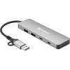 [DP] USB-hub 4 portar | USB-C/USB-A USB 3.0 till 2xA 3.0 och 2xC | Sandberg ASA02445 - 3