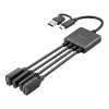 [DP] USB-hub 4 portar | USB-C/USB-A till 2xC och 2xA | Sandberg SE400154 - 1