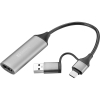 Adapter HDMI till USB-C/USB-A Capture | Sandberg | silver SE400044 - 1