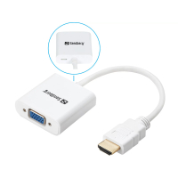 Adapter HDMI till VGA | Sandberg | vit SE400057