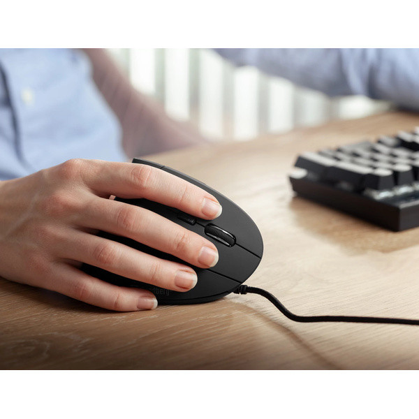 Datormus USB-ansluten + ergonomisk | Sandberg | svart SE400080 - 6