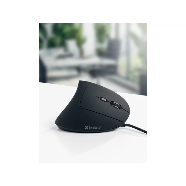 Datormus USB-ansluten + ergonomisk | Sandberg | svart SE400080 - 7