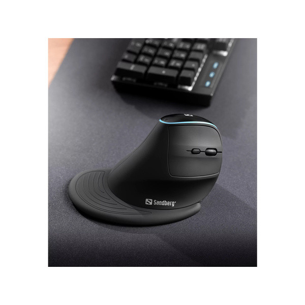 Datormus trådlös + ergonomisk | Sandberg Pro | svart SE400072 - 8