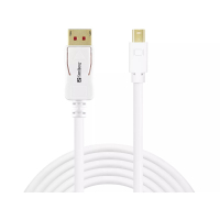 DisplayPort till Mini DisplayPort kabel | 2m | Sandberg | vit SE400055