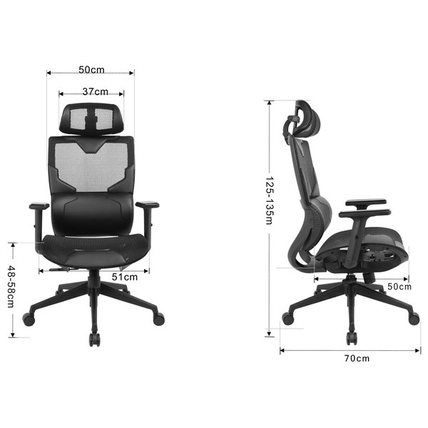Gamingstol | Sandberg ErgoFusion | svart SE400029 - 8