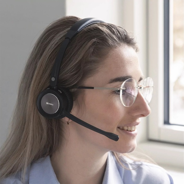 Headset trådlöst | Sandberg Pro+ Office Stereo | svart 360371 - 7