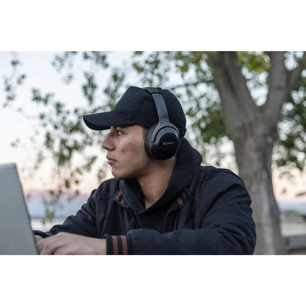 Headset trådlöst | Sandberg Travel | svart SE400107 - 7