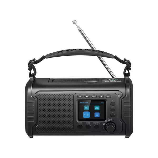 Nödradio med Powerbank 20.000mAh | Sandberg Survivor | svart SE400124 - 10