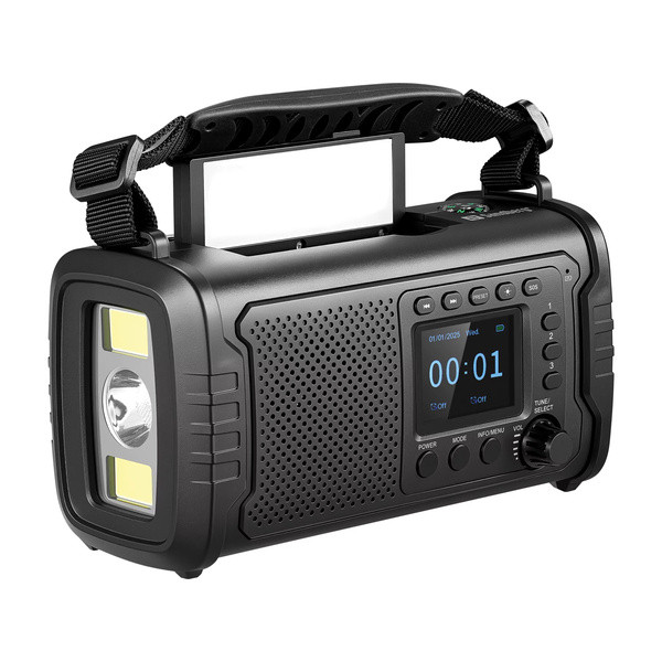 Nödradio med Powerbank 20.000mAh | Sandberg Survivor | svart SE400124 - 2