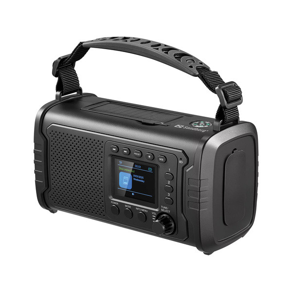 Nödradio med Powerbank 20.000mAh | Sandberg Survivor | svart SE400124 - 3