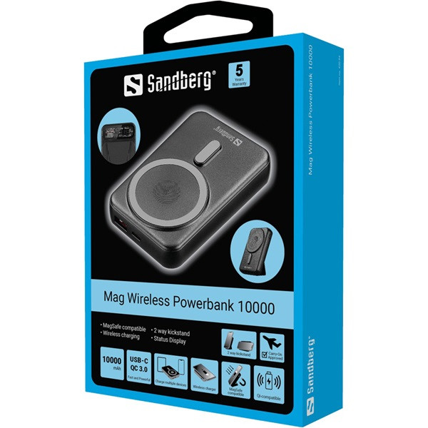 Powerbank 10.000 mAh | Sandberg Mag Wireless 361589 - 6