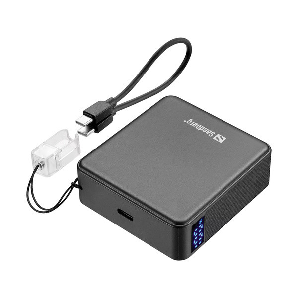 Powerbank 10.000mAh | PD20W | Sandberg Nano | grå SE400112 - 3