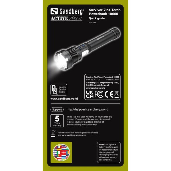 Powerbank 10.000mAh | Sandberg Survivor | grå ASA02439 - 9