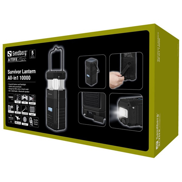 Powerbank 10.000mAh | Sandberg Survivor Lantern All-in1 420-90 361586 - 8