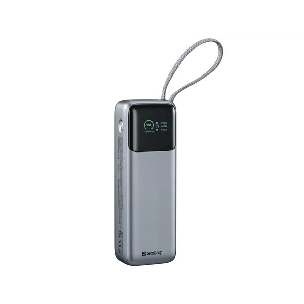 Powerbank 20.000mAh | PD130W | Sandberg All-in-1 | grå SE400113 - 4
