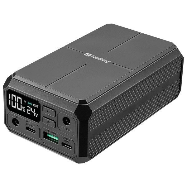 Powerbank 27.000mAh | PD100W | Sandberg Laptop | grå SE400117 - 1