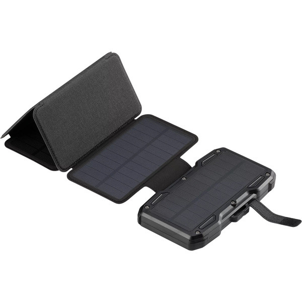 Powerbank solcell 10.000mAh | 5 paneler | PD20W + Wireless | Sandberg | grå SE400134 - 3
