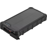 Powerbank solcell 10.000mAh | PD20W | Sandberg CampLED | grå SE400129