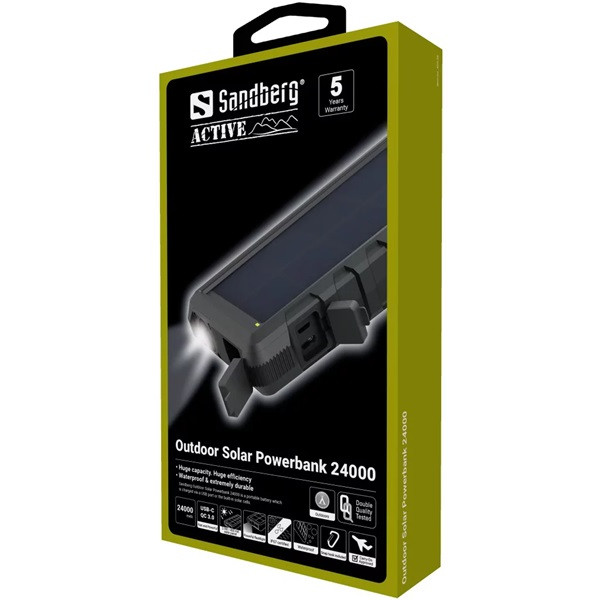 Powerbank solcell 24.000mAh | Sandberg Outdoor Solar 420-38 238683 - 4