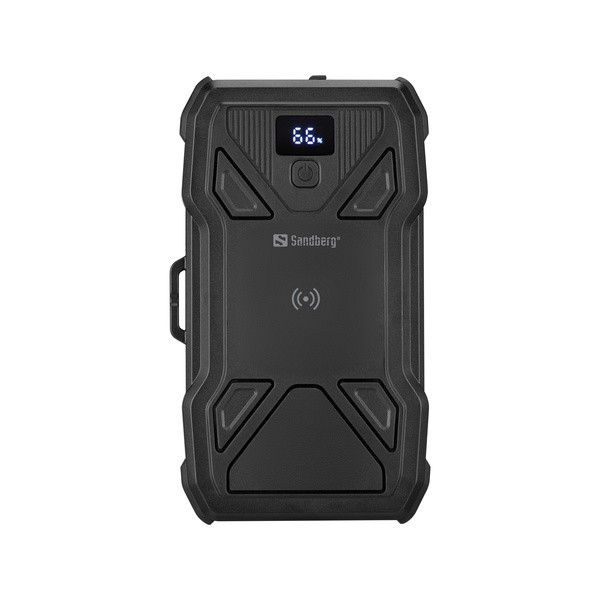 Powerbank solcell 27.000mAh | 5 paneler | PD20W + Wireless | Sandberg | grå ASA02462 - 7