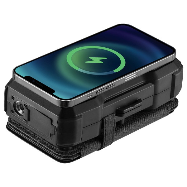 Powerbank solcell 27.000mAh | 5 paneler | PD20W + Wireless | Sandberg | grå ASA02462 - 9
