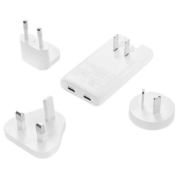Reseadapter 65W 2-port | 2xUSB-C | Sandberg ASA02491 - 1