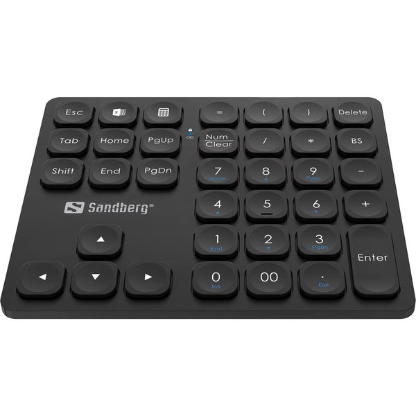 Tangentbord numeriskt trådlöst | Sandberg Pro | svart SE400141 - 1