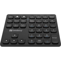 Tangentbord numeriskt trådlöst | Sandberg Pro | svart SE400141