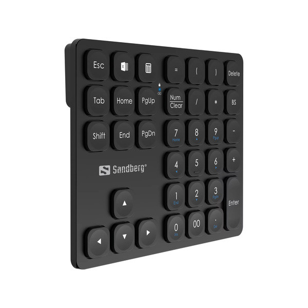 Tangentbord numeriskt trådlöst | Sandberg Pro | svart SE400141 - 3