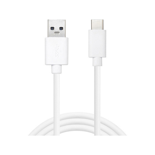USB-A till USB-C kabel 1m | USB 2.0 | Sandberg | vit 238877 - 1