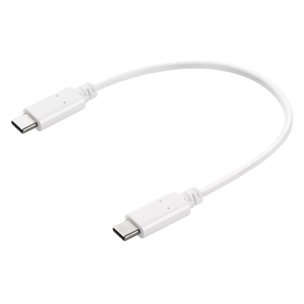 USB-C till USB-C kabel 0.2m | vit 360908 - 1