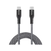 USB-C till USB-C kabel 2m | 100W | Sandberg Survivor | svart SE400174 - 1