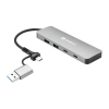 USB-hub 4 portar | USB-C/USB-A USB 3.0 till 2xA 3.0 och 2xC | Sandberg ASA02445 - 1