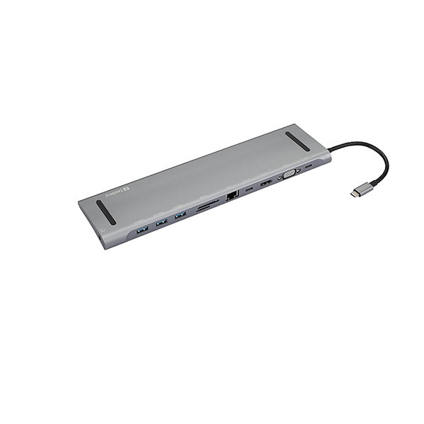 USB Docking station 10 portar | USB-C till 3xA, 2xC, HDMI, VGA, Ethernet, 3,5mm, kortläsare | Sandberg ASA02378 - 6