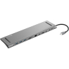 USB Docking station 10 portar | USB-C till 3xA, 2xC, HDMI, VGA, Ethernet, 3,5mm, kortläsare | Sandberg ASA02378 - 1