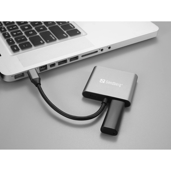 USB Docking station 4 portar | USB-C till 1xA, 1xC, 2xHDMI | Sandberg SE400021 - 4