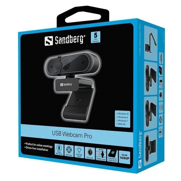 Webbkamera | Sandberg Pro | svart 238891 - 5