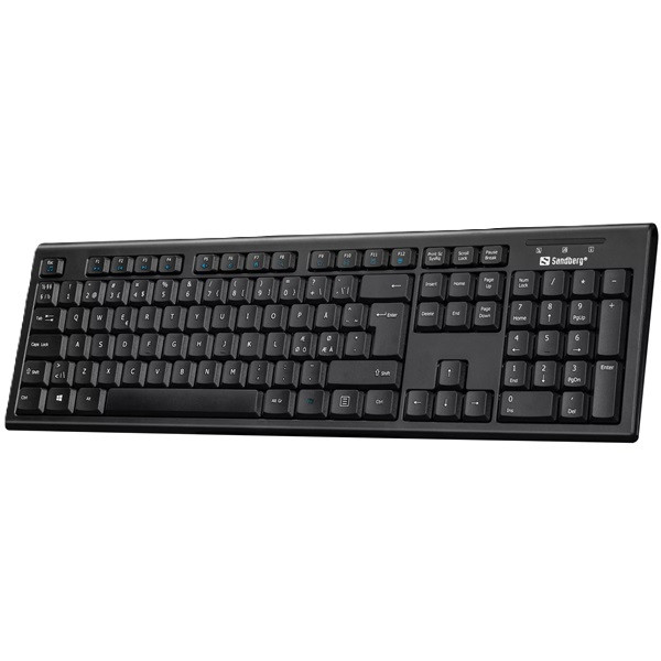 Sandberg Wired USB Office Keyboard, svart 631-10 360466 - 1