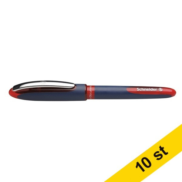 Schneider Kulspetspenna | Schneider Rollerball One Business | röd | 10st  239994 - 1