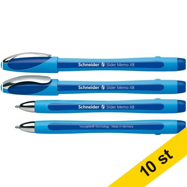 Schneider Kulspetspenna | Schneider Slider Memo XB | blå | 10st  239959 - 1