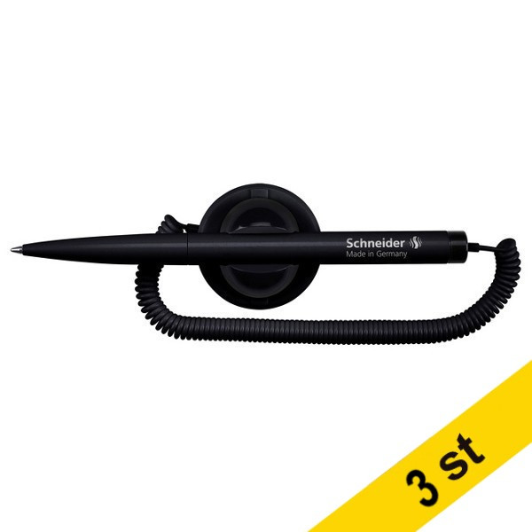Skrivbordspenna svart | Schneider Klick-fix | 3st 239999 - 1