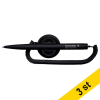 Skrivbordspenna svart | Schneider Klick-fix | 3st
