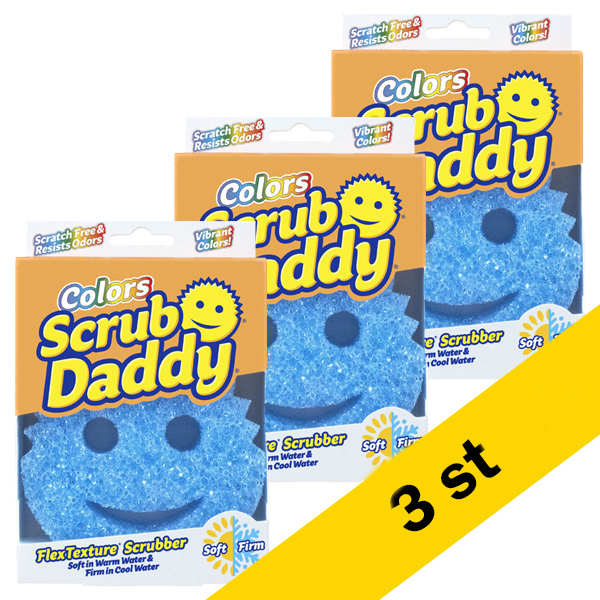 Scrub Daddy Colors svamp blå 3st SSC00210 SSC00228 - 1