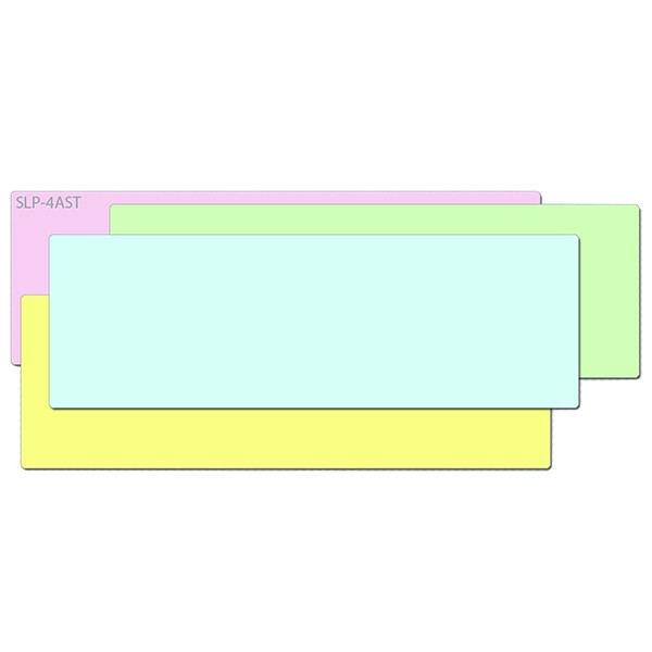 Seiko SLP-4AST adressetiketter multipack (blå/grön/rosa/gul) 42100613 149028 - 1