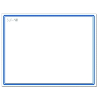 Seiko SLP-NB namnkorts etiketter blå 54x70mm | 160 etiketter 42100618 149052